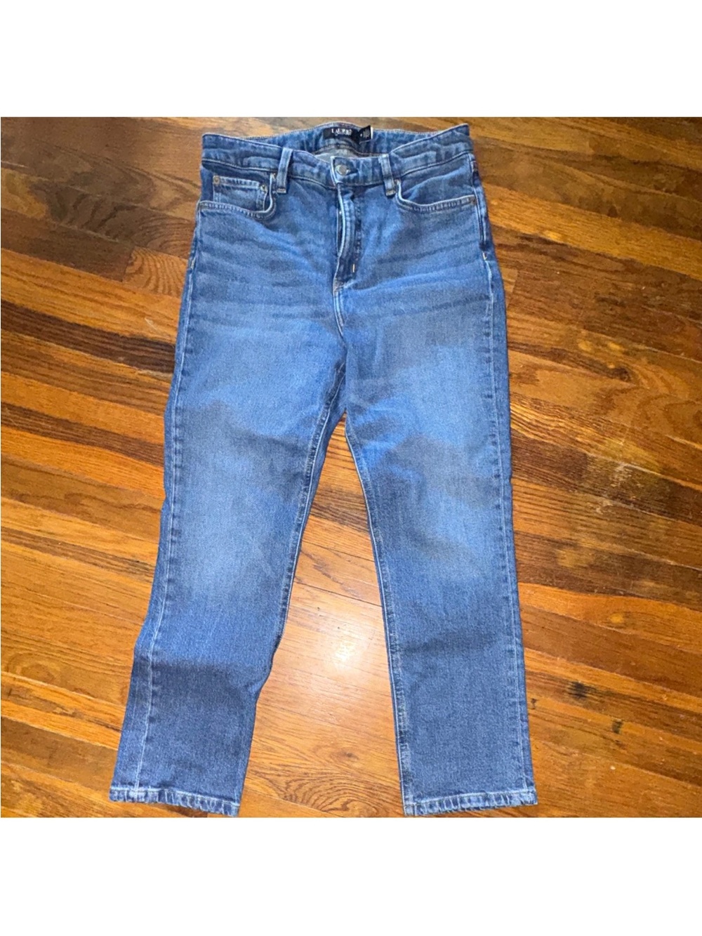 Ralph Lauren Womens Straight Blue Denim Jeans